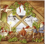 nisser schmücken das fenster 001